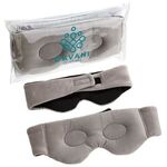 BeWell™ Flaxseed Heat Therapy 3D Eye Mask - Medium Gray