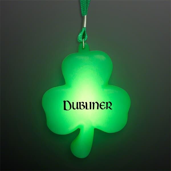 Main Product Image for Big Light Up Shamrock Necklace for St. Paddy's Day