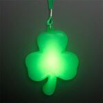 Big Light Up Shamrock Necklace for St. Paddy