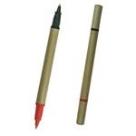 Biodegradable Two Color Pen - Natural