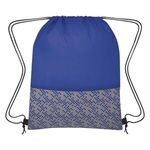 Bitmap Drawstring Backpack -  