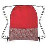 Bitmap Drawstring Backpack -  