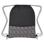 Bitmap Drawstring Backpack -  