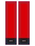 Black Out 18" Tube Sock - Red