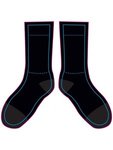 Black Out Crew Socks - Black