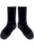 Black Out Crew Socks - Black
