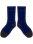 Black Out Crew Socks - Navy Blue