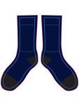 Black Out Crew Socks - Navy Blue