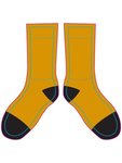 Black Out Crew Socks - Yellow
