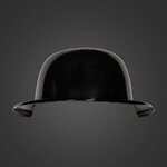 Black Plastic Derby Hat - Black
