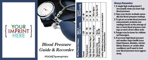 Main Product Image for Blood Pressure Guide & Recorder Pocket Pamphlet