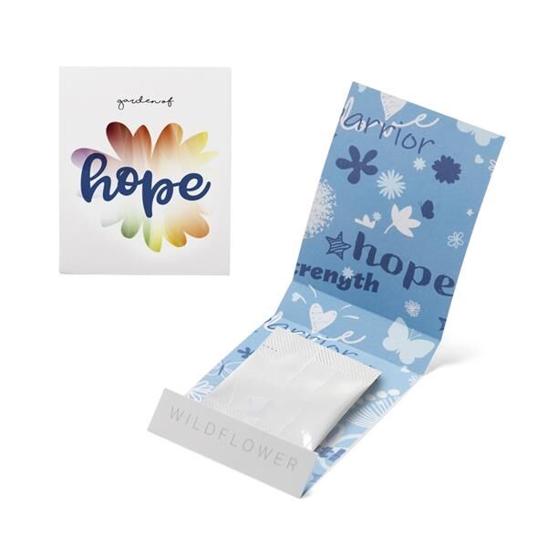 Main Product Image for Full Color Blue Garden of Hope Seed Matchbook