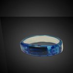 Blue Soundsation Light Up Glow LED Bangle Bracelet - Blue LED