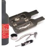 Bordeaux Wine Tool Set - Black