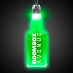 Bottle Green Light-Up Acrylic Pendant Necklace -  