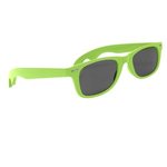 Bottle Opener Malibu Sunglasses - Lime Green