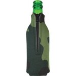 Bottle Zipper Scuba Coolie - Green Camo