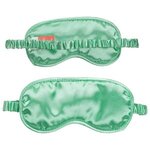 Bouquet Scented Satin Sleep Mask - Medium Green