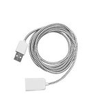 Braided Long Cable - White