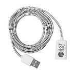 Braided Long Cable - White