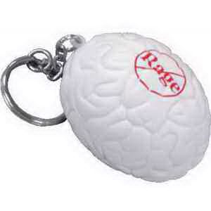 Main Product Image for Custom Printed Key Chain Stress Reliever Brain
