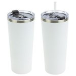 Brighton 20 oz Vacuum Insulated Stainless Steel Tumbler - Clear White