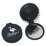Brush And Mirror Compact - Black
