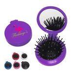 Brush And Mirror Compact -  