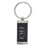 Bryan Carbon Fiber Key Ring - Silver