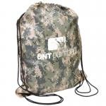 Buy Custom Imprinted Drawstring Backpack Camo Design