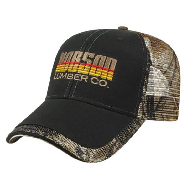 Main Product Image for Embroidered Camo Mesh Back Cap