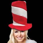 Candy Striped Novelty Top Hat -  