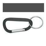 Carabiner With Split Ring 6mm - Black