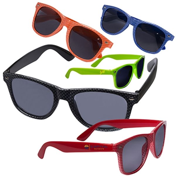 Main Product Image for Imprinted Carbon Fiber Retro Sunglasses