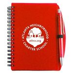 Carmel Jotter Notepad Notebook with Pen - Red
