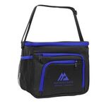 Carson Cooler Lunch Bag - Black With Royal