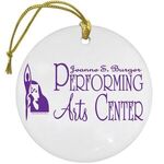 Ceramic Circle Ornament -  