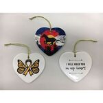 Ceramic Heart Ornament -  