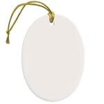 Ceramic Oval Ornament -  