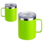 Ceva 14 oz Copper-Lined Powder-Coated Insulated Mug - Light Green