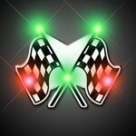 Checkered flag flashing pin -  