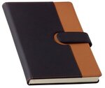 Chic Journal with Magnetic Closure - Black/ Brown