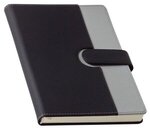 Chic Journal with Magnetic Closure - Black / Gray