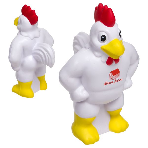 Main Product Image for Custom Printed Stress Reliever Chicken Mascot
