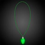 Christmas Bulb LED Bead Necklaces -  