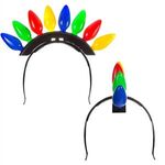 Christmas Bulb LED Mohawk Headband -  