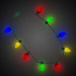 Christmas Bulb LED Necklace -  