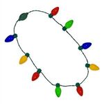 Christmas Bulb LED Necklace -  