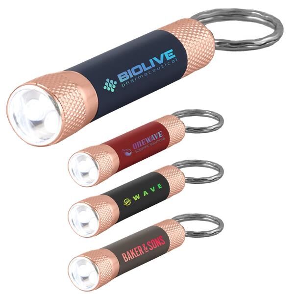 Main Product Image for Chroma Softy Rose Gold Classic - LED Flashlight with Keyring