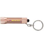 Chroma Softy Rose Gold Metallic - LED Flashlight with Keyring